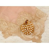 Seed Pearl Apple Brooch, Vintage | Etsy (US)