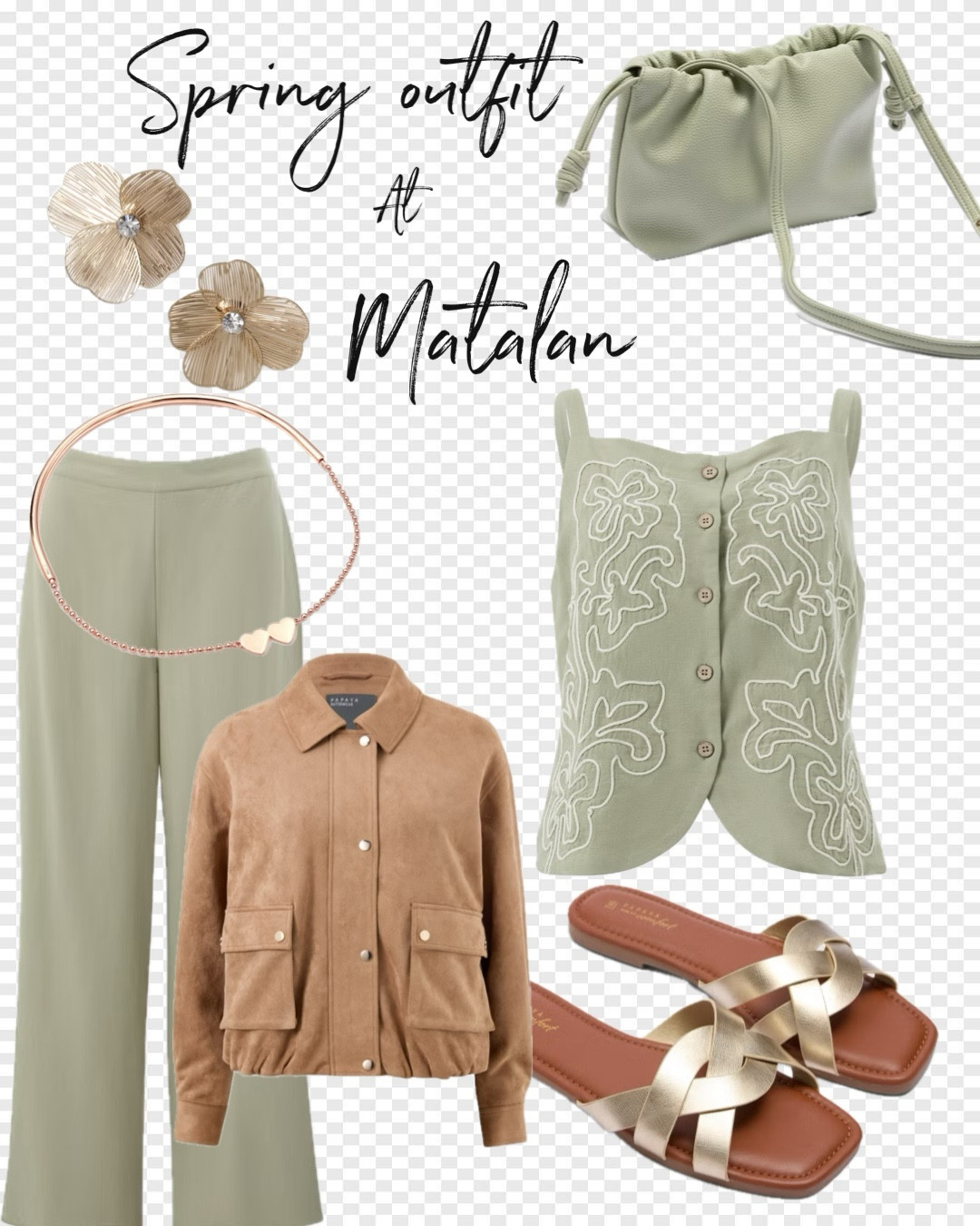 Spring look at Matalan 💚🤎
Pistachio Green with a touch of tan and gold 

#fauxsuede ￼

#LTKspring #LTKstyletip #LTKuk