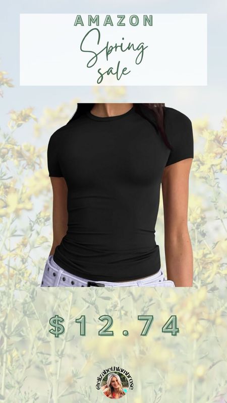 AMAZON SPRING SALE
if you’re in need of a basic tee this one is perfect for you! 
so many colors and under $13! 
i will be grabbing a black one since you can’t go wrong with any neutral color for a basic! 

capsule | basic | black tee | shirt | amazon | spring sale | colors | neutrals | wardrobe 

#LTKsalealert #LTKworkwear #LTKU