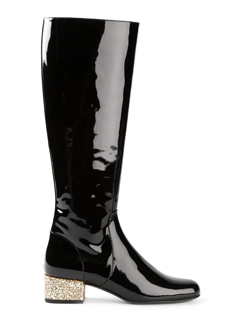 SAINT LAURENT 'Babies' mid-calf boots | FarFetch US