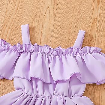 VINUOKER Toddler Girls Princess Party Dress Little Girl Summer White Dress Off-Shoulder Suspender... | Amazon (US)