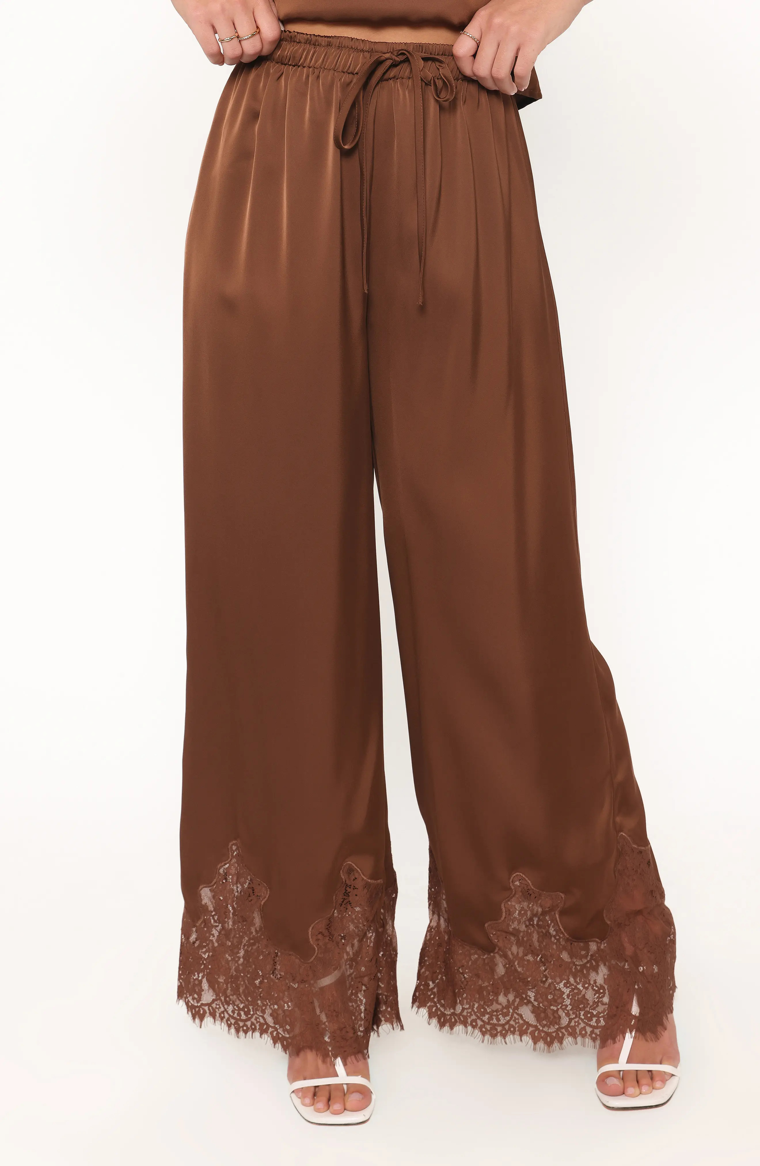 Viola Drawstring Waist Wide Leg Pants (Women) | Nordstrom | Nordstrom