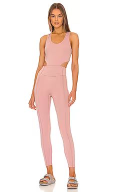 Free People x FP Movement Back It Up Onesie in Mauve Swoon from Revolve.com | Revolve Clothing (Global)