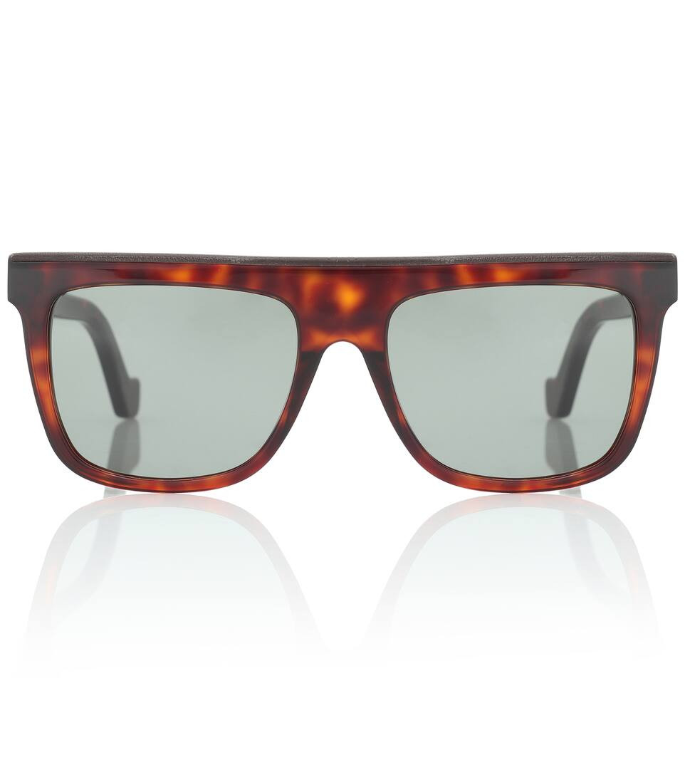 Leather-trimmed acetate sunglasses | Mytheresa (DACH)