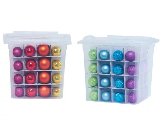 The Home Edit: Ornament Organizer, Pack of 2, Holds up to 64 Ornaments Each | Walmart (US)