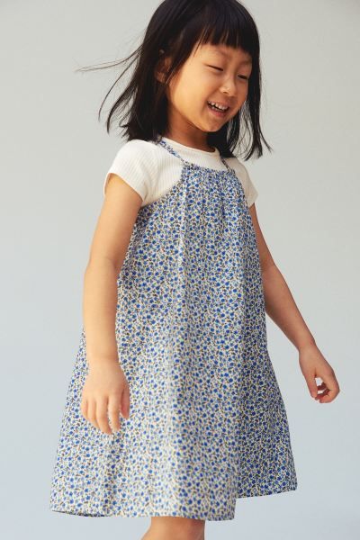 Cotton Dress - Cream/cherries - Kids | H&M US | H&M (US + CA)
