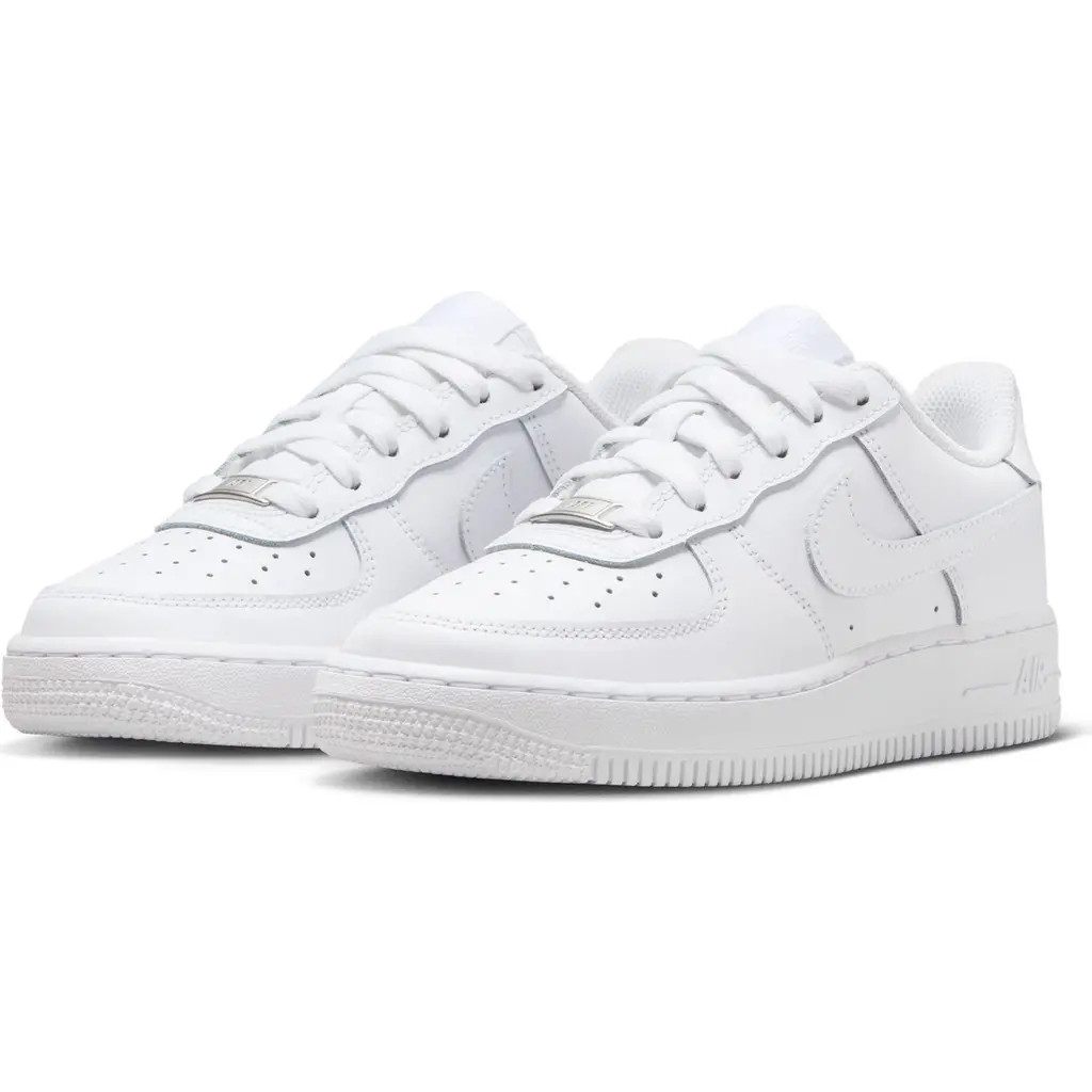 Nike Kids' Air Force 1 Sneaker in White/White/White/White at Nordstrom, Size 5.5 M | Nordstrom