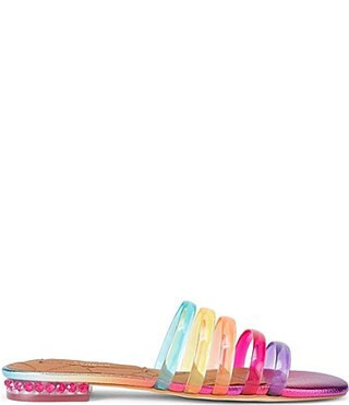 Kurt Geiger London Maddison Rainbow Strappy Jewel Heel Slide Sandals - 40.5(9.5) | Dillard's