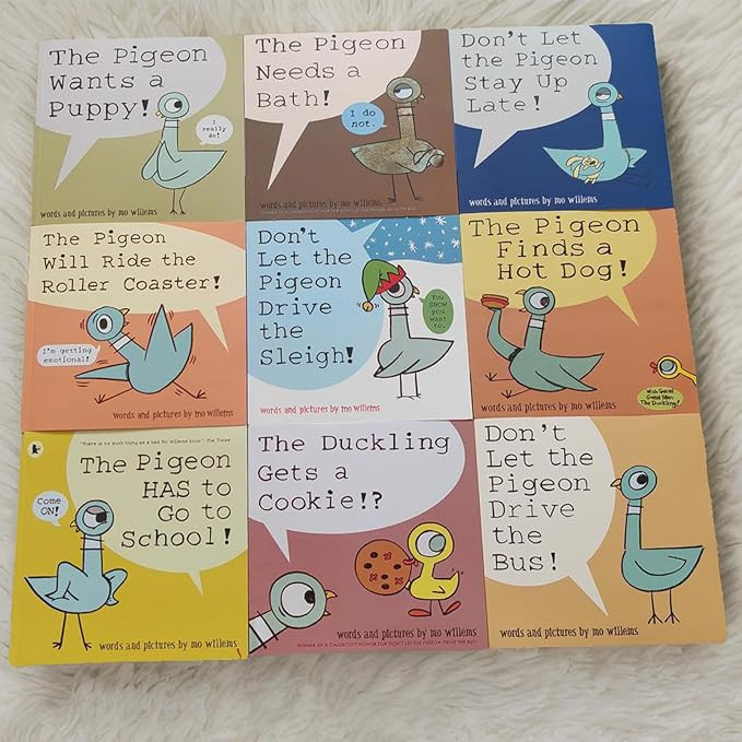 9PCS Mo Willems Pigeon Books Dont Let The Pigeon Drive The Bus Book Series Set Paperback, Pigeon ... | Amazon (US)