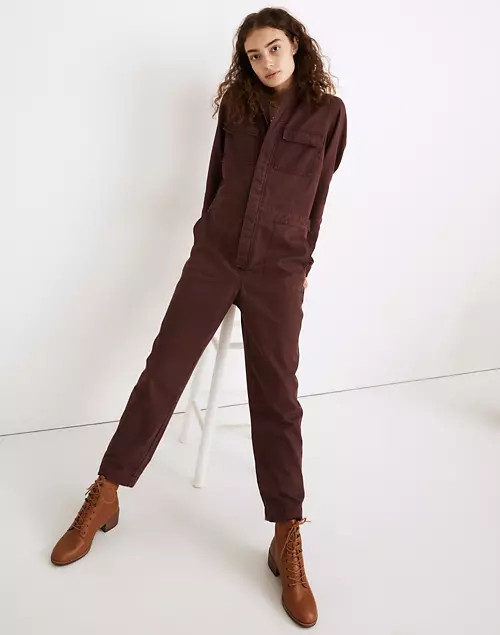 Warm-Brushed Signature Coverall Jumpsuit | Madewell