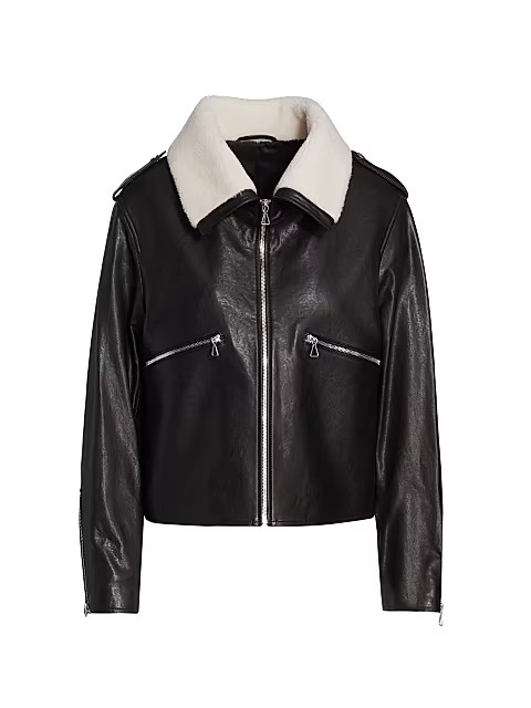 Dyed Lambswool & Lambskin Jacket | Saks Fifth Avenue