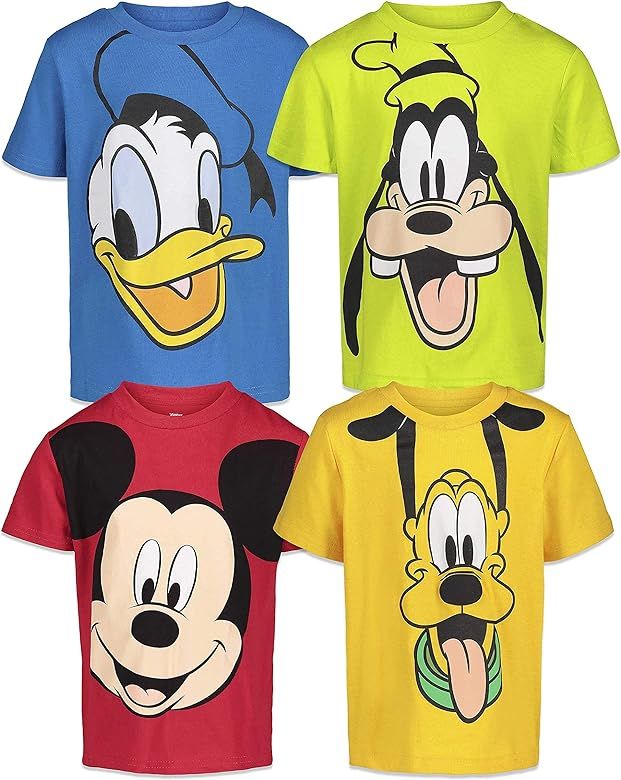 Disney 4 Pack Short Sleeve Graphic T-Shirts: Lion King Mickey Mouse Toy Story | Amazon (US)
