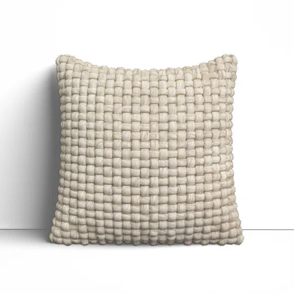 Belel Wool, Cotton Throw Pillow | Wayfair North America