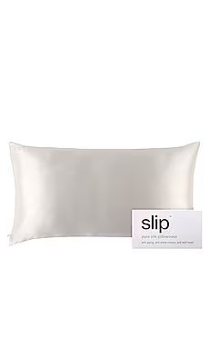 slip King Pure Silk Pillowcase in White from Revolve.com | Revolve Clothing (Global)