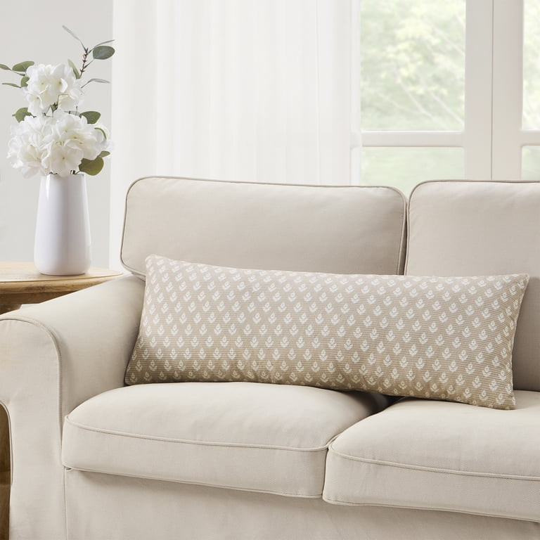 My Texas House 14" x 36" Taupe Block Print Decorative Pillow | Walmart (US)