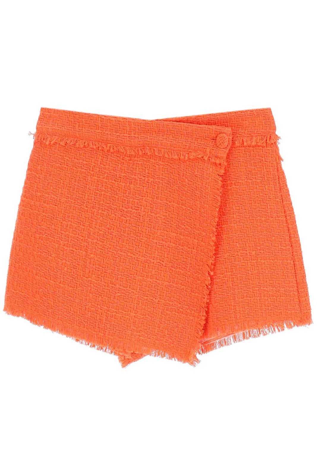 MSGM Tweed Asymmetrical Shorts | Cettire Global