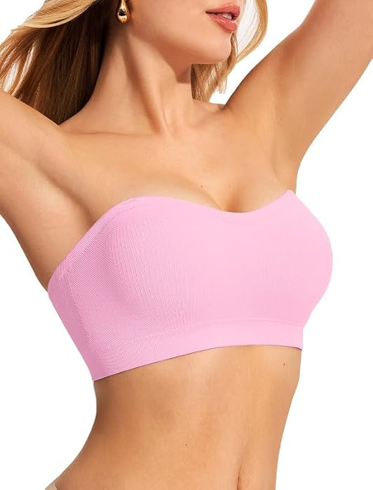 ProKloud Strapless Push Up Bras for Women Wireless Non-Slip Bandeau Bra | Amazon (US)