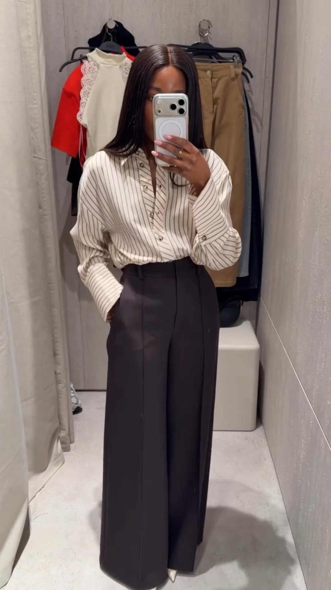 Obsessed with this look @zara comment

Trouse Wearing size XS
Shirt S
Office outfit,shirt outfits,tailored trousers,button down shirts outfit 


#LTKPetite #LTKSeasonal #LTKootd