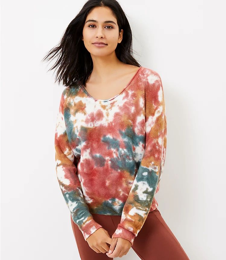 Lou & Grey Tie Dye Sweater | LOFT | LOFT