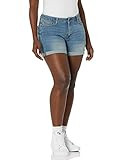 Amazon Essentials Women's Mid-Rise Slim Fit 4" Denim Shorts | Amazon (US)