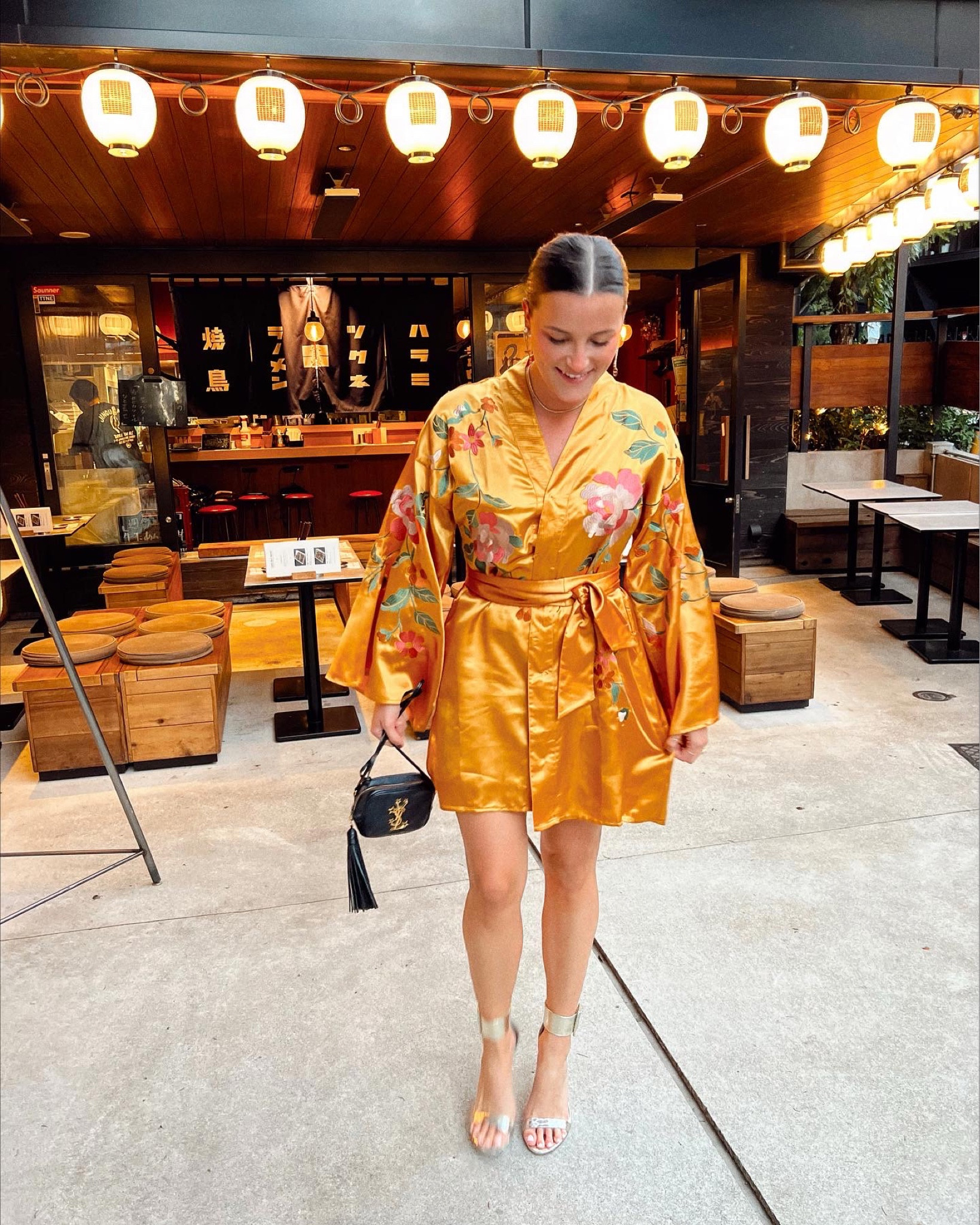 knee length dresses for ladies Kimono Mini Dress