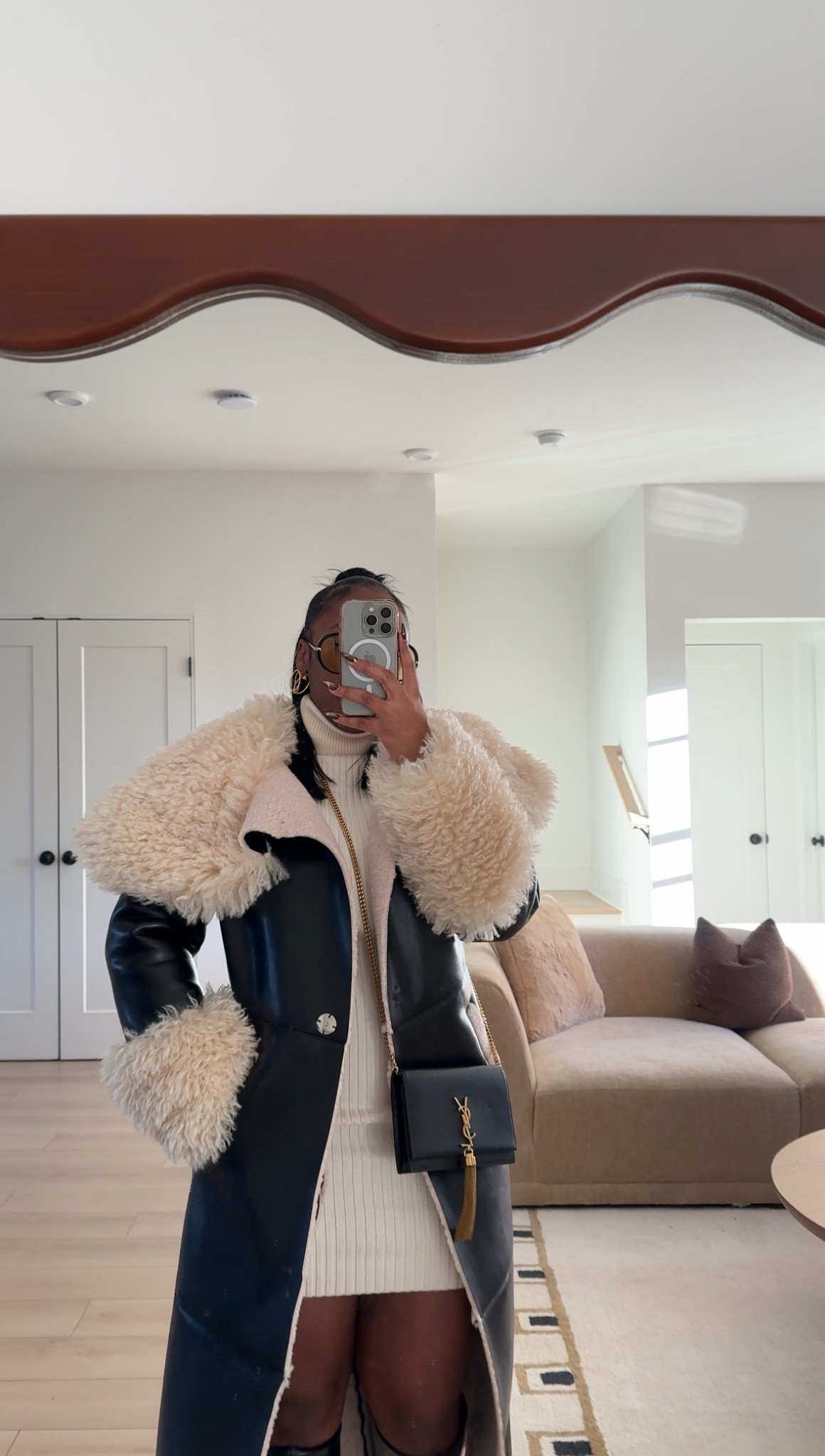 Im wearing a small in this faux fur trench coat.
#wintercoat #trenchcoat #fauxfurcoat

#LTKootd #LTKgrwm #LTKSaleAlert