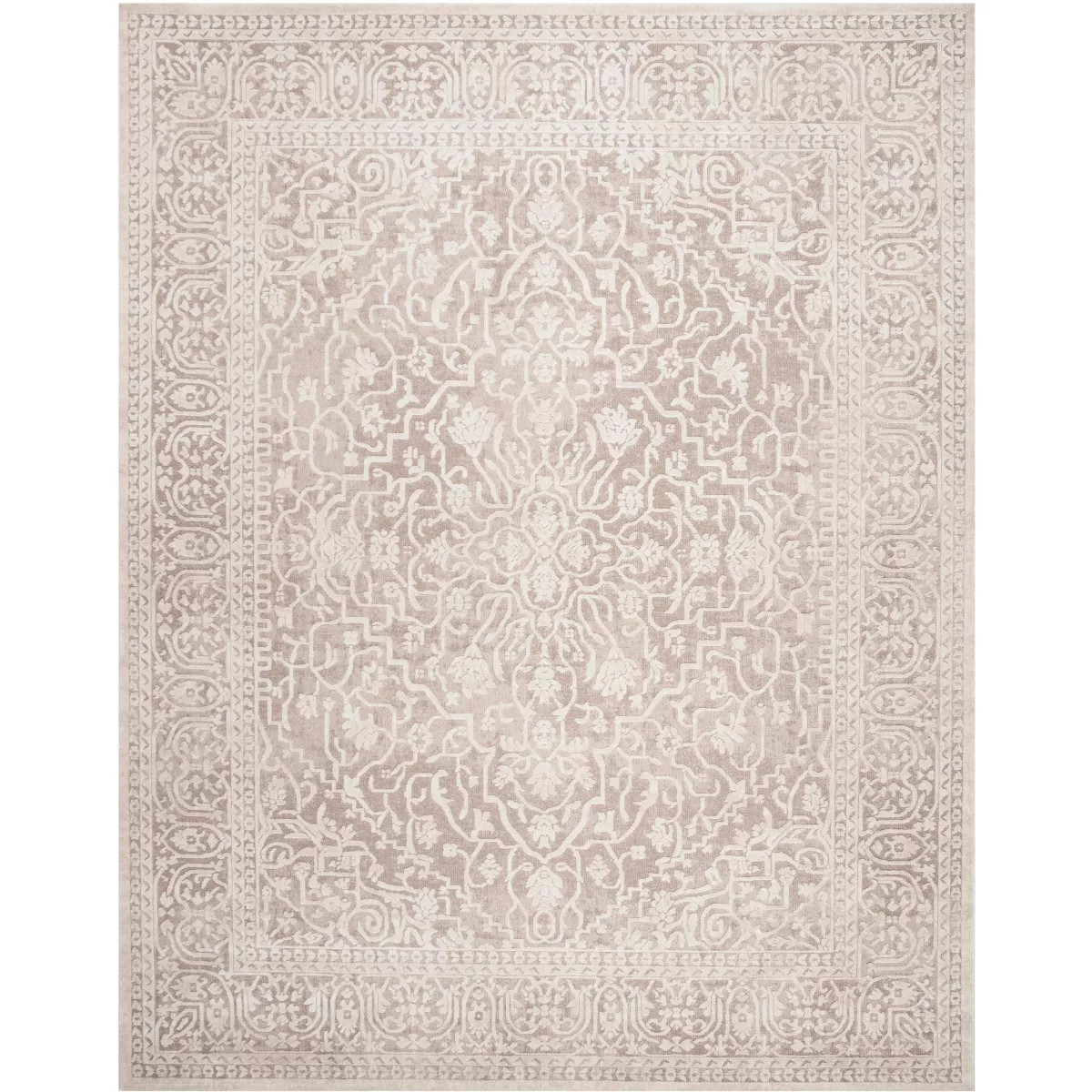 Reflection RFT670 Power Loomed Indoor Area Rug - Beige/Cream - 9'x12' - Safavieh | Target