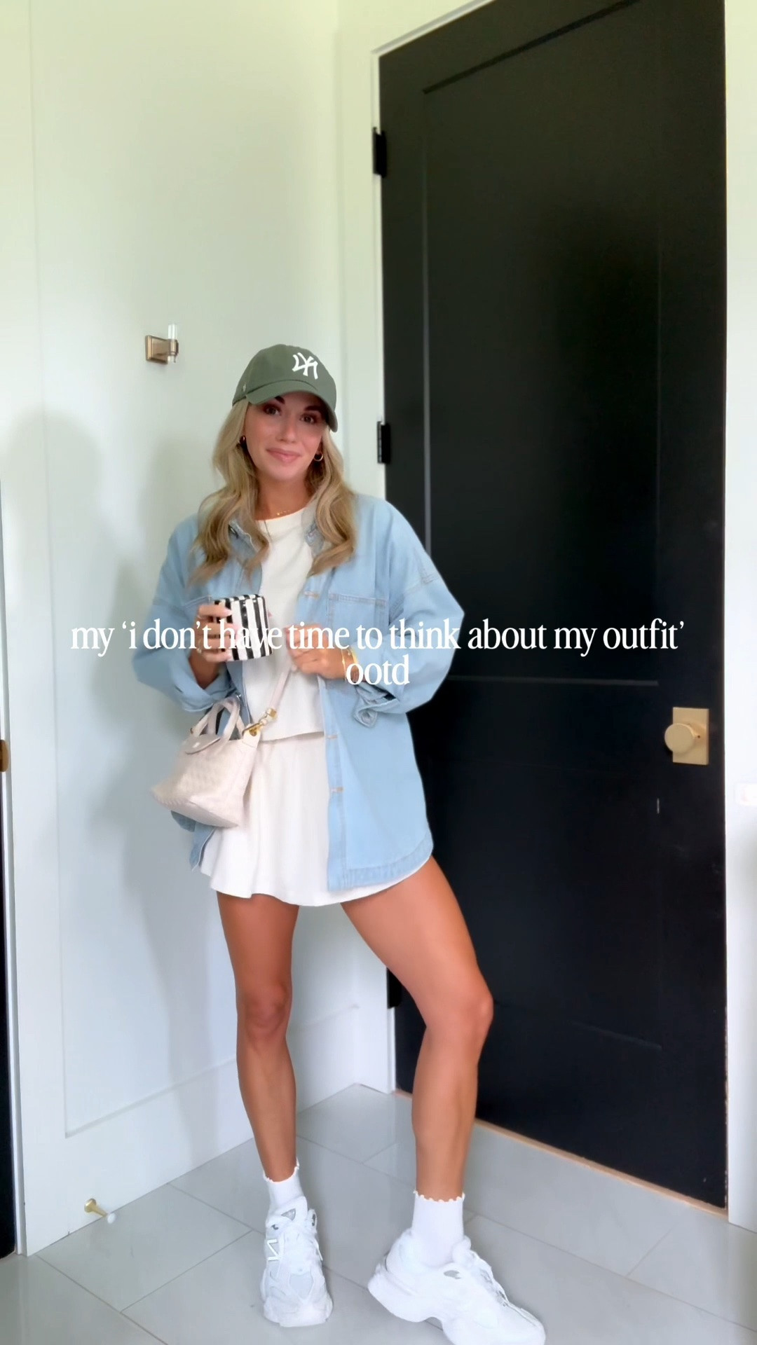 One of my favorite outfits to thrown on & go run errands! Perfect for a mom wanting to feel put together but still comfy! Wearing my favorite sneakers right now - New Balance 9060! I have multiple colors! I’m 5’2” & wearing my true size xs.

#LTKdayinmylife #LTKootd #LTKmomlife