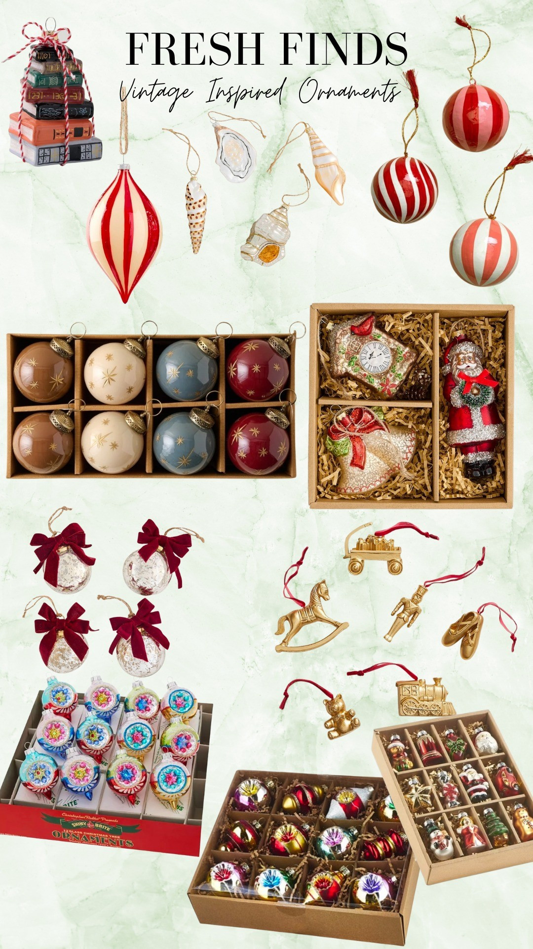 Want an old world Christmas? You'll need some vintage inspired ornaments 

#LTKHoliday #LTKSeasonal #LTKHome