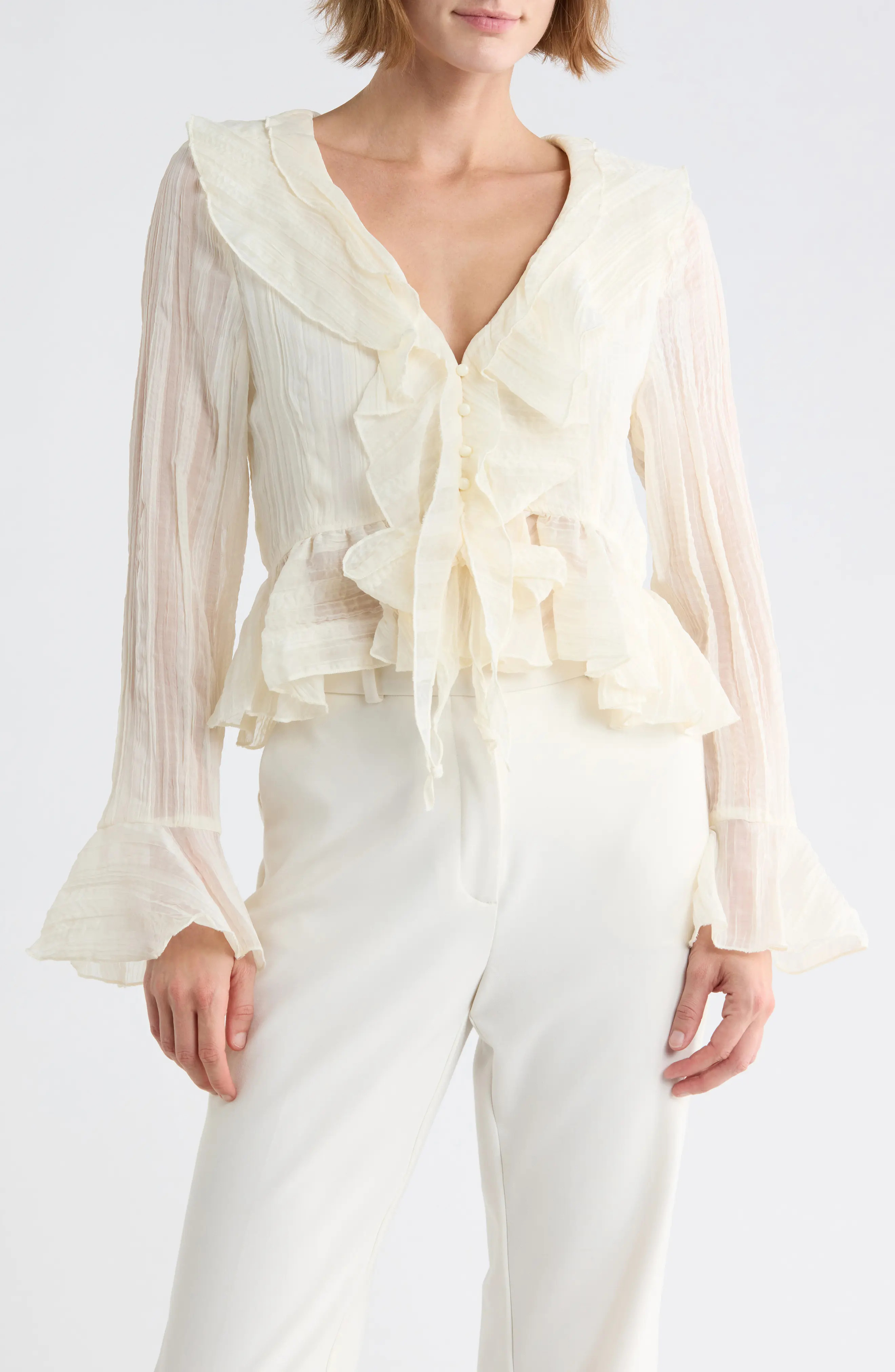 Avec Les Filles Ruffle Top (Women) | Nordstromrack | Nordstrom Rack