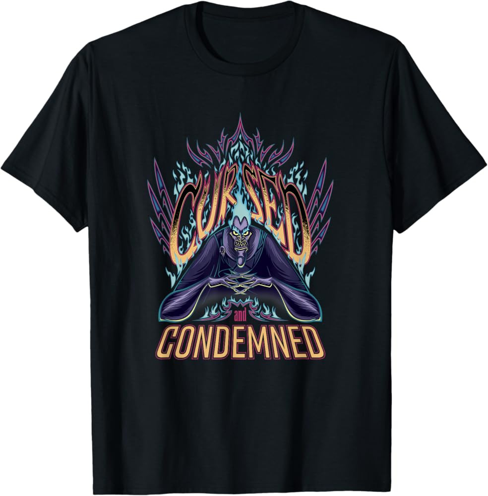 Disney Villains Hades Cursed and Condemned Rock Band T-Shirt | Amazon (US)