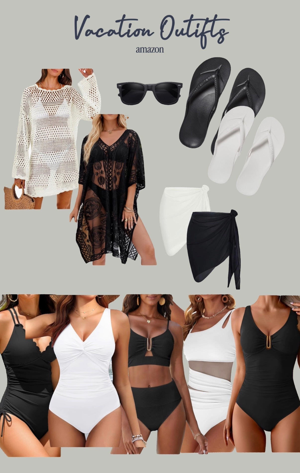 Vacation mode: Activated. 🌴 Counting down the days until I’m living in these cover-ups.

Keeping it classic in monochrome. 🖤🤍 There’s something so effortless about a black and white swim moment.

#BeachDay #VacationOutfits #BathingSuit #Coverup  #SwimWear

#LTKootd #LTKFindsUnder50 #LTKTravel