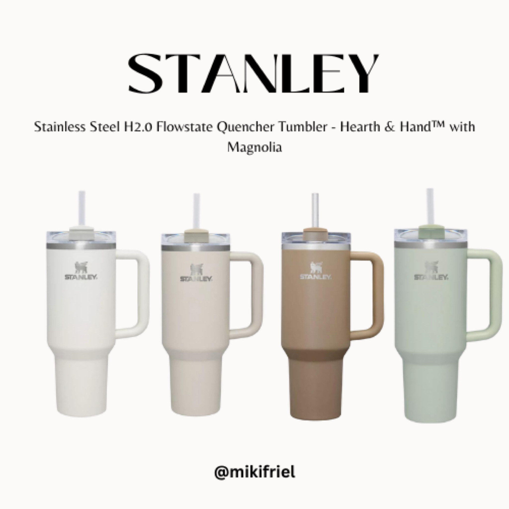Stanley - Stainless Steel H2.0 Flowstate Quencher Tumbler - Hearth & Hand™ with Magnolia

Tumbler. Stanley. Target. 

#LTKunder50