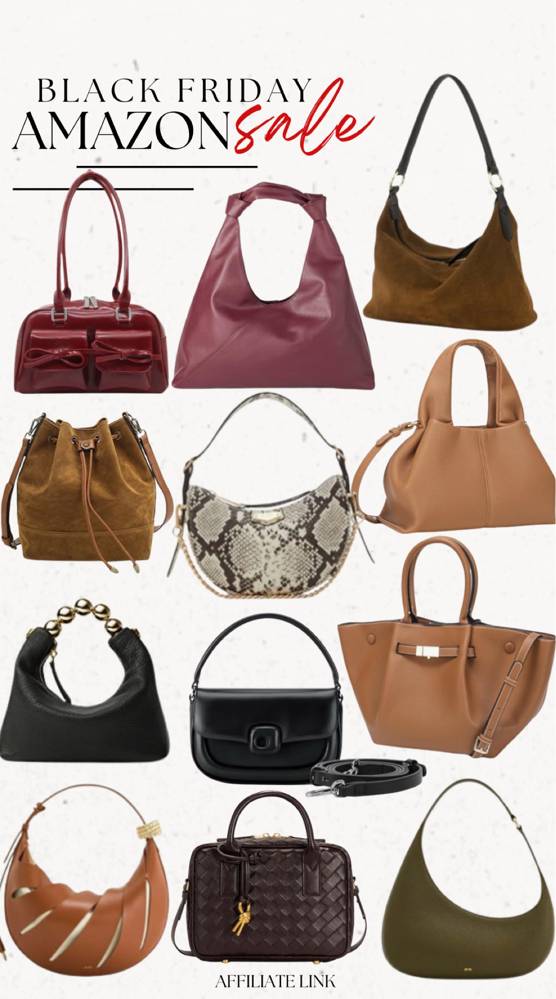 Amazon Black Friday handbags 

#LTKHoliday #LTKSeasonal #LTKGiftGuide