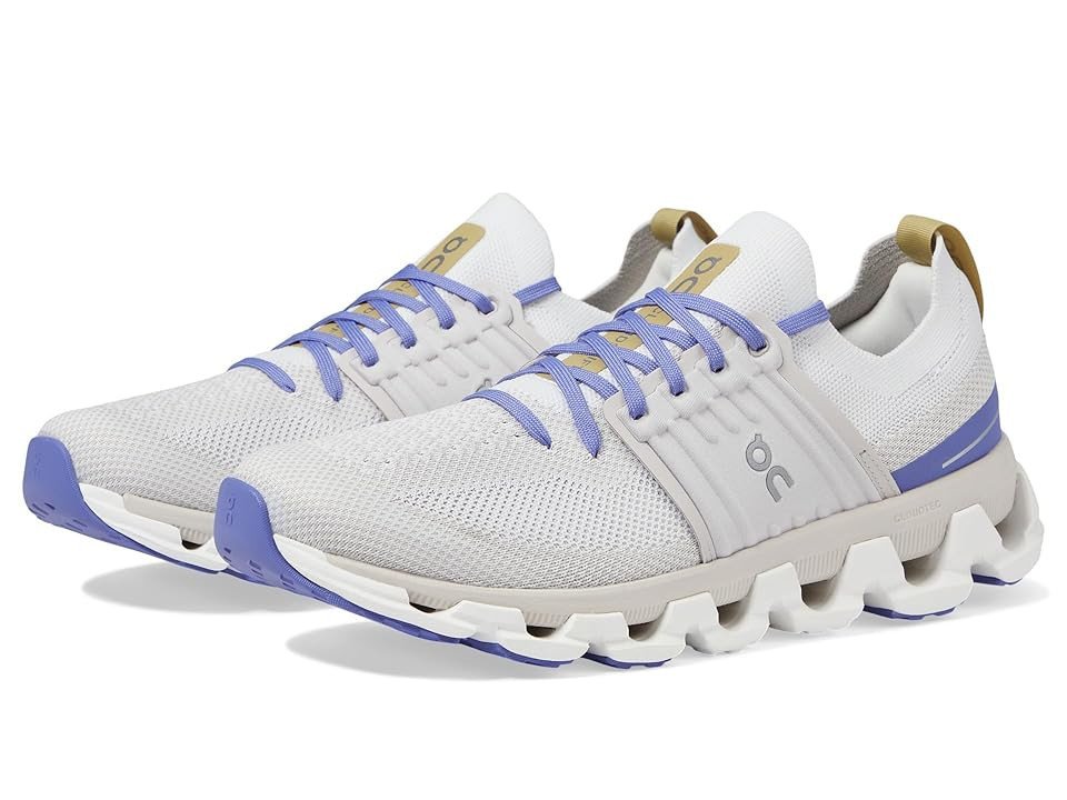 On Cloudswift 3 Women's Shoes White/Blueberry : 10.5 M, Fabric | Zappos