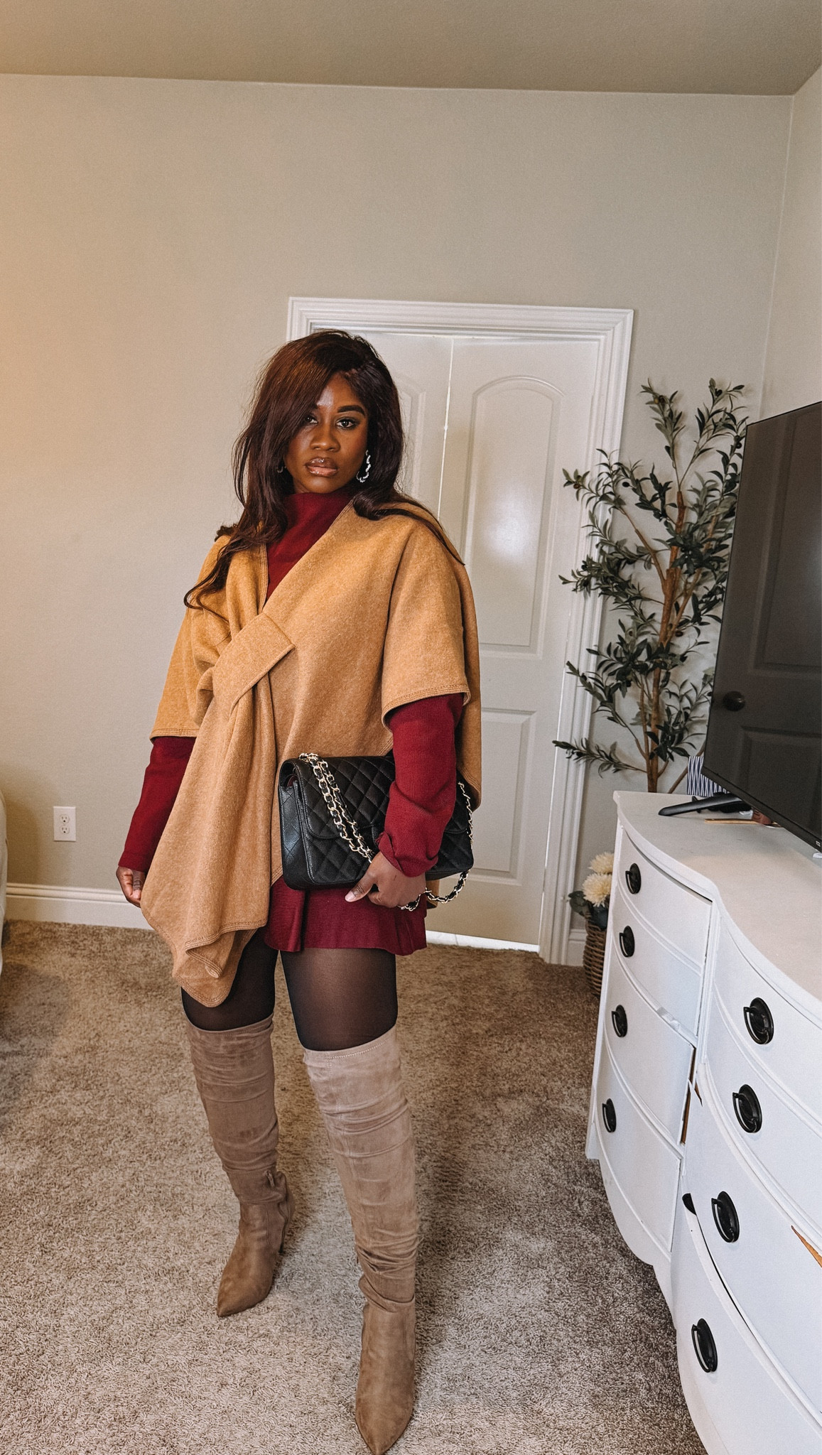 Serving holiday heat in winter weather 🔥

Red, boots, and a little twirl moment ❤️✨

#HolidayStyle #OOTD #WinterFits #RedDressSeason #BlackGirlStyle #LTKFashion #IdaExperience

#LTKgrwm #LTKootd #LTKGiftGuide