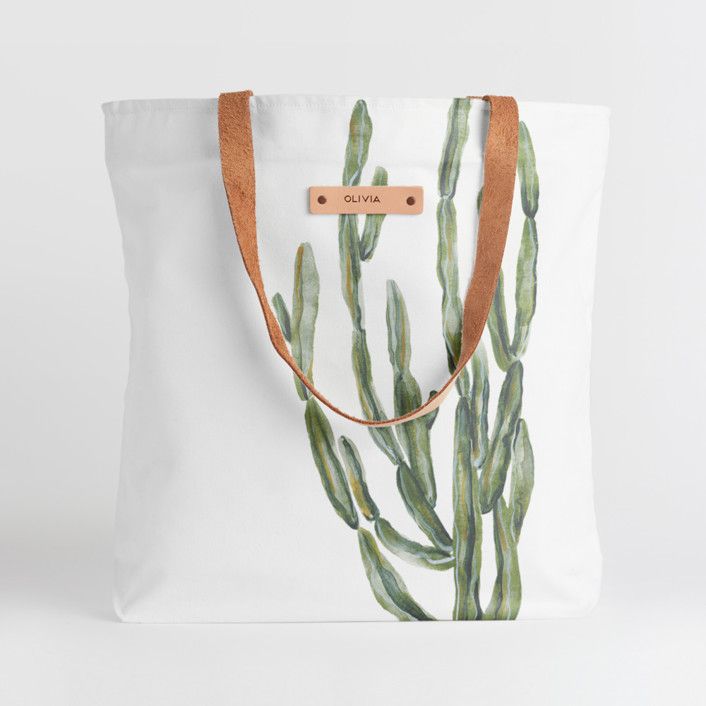 Simple Cacti Snap Tote | Minted