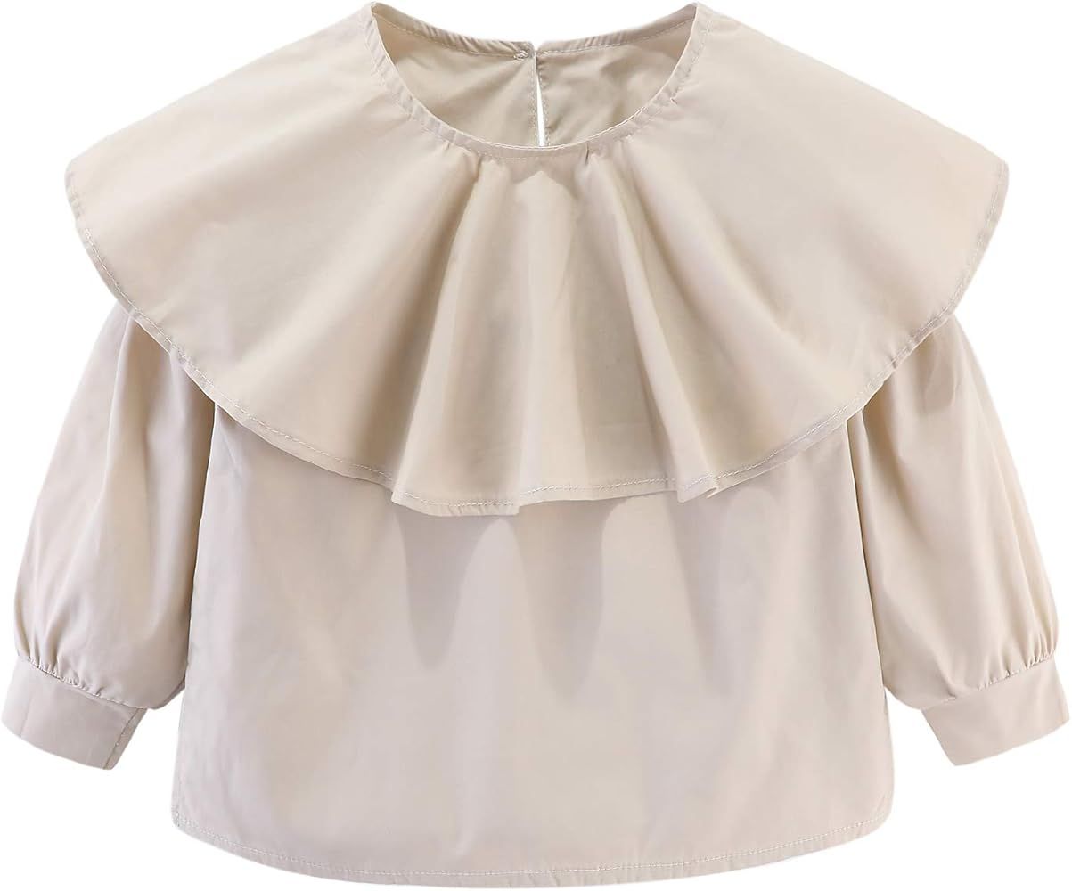 Big Ruffle Collar Beige | Amazon (US)