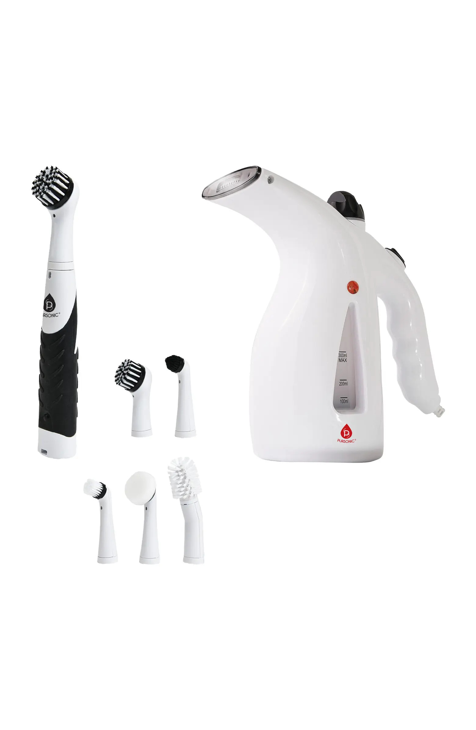 Cordless Power Scrubber Cleaning Brush + Pursonic 300ml Handheld Travel Garment Steamer - Home & ... | Nordstrom