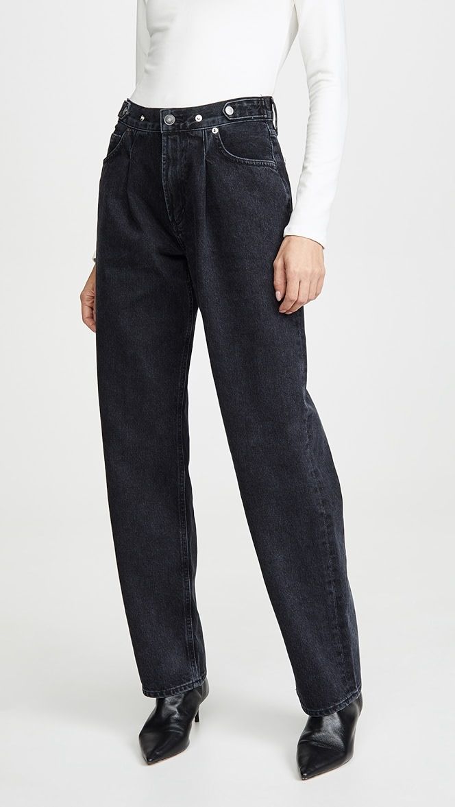 AGOLDE
                
            

    Pleated Baggy Mid Rise Jeans | Shopbop
