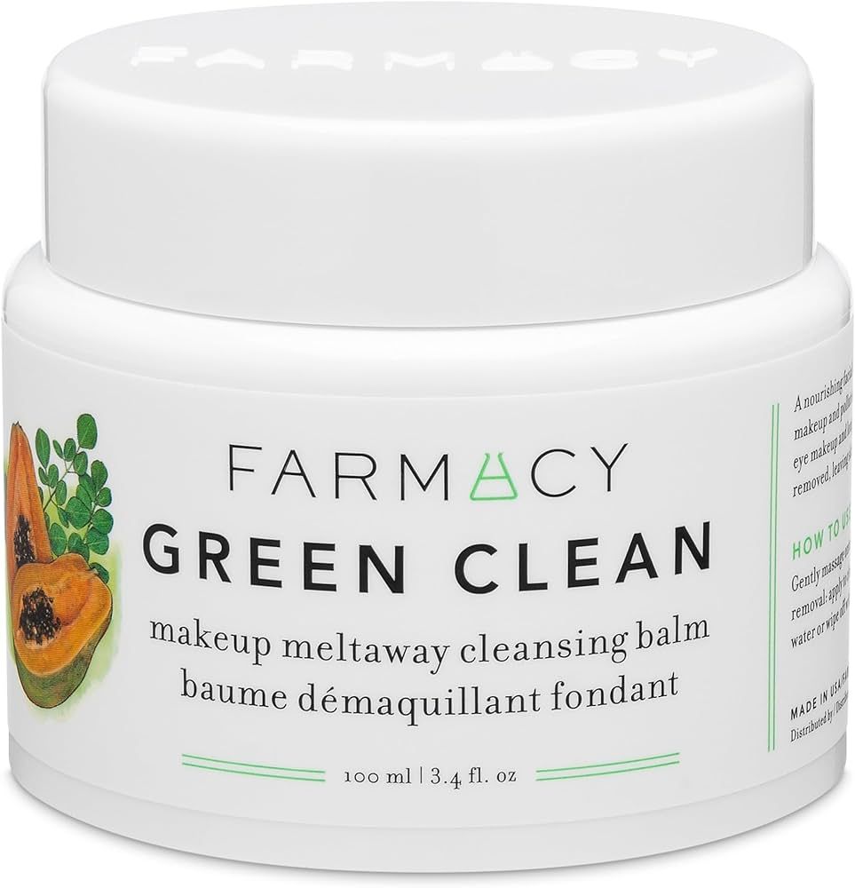 Farmacy Natural Cleansing Balm - Green Clean Makeup Remover Balm - Effortlessly Removes Makeup & ... | Amazon (US)