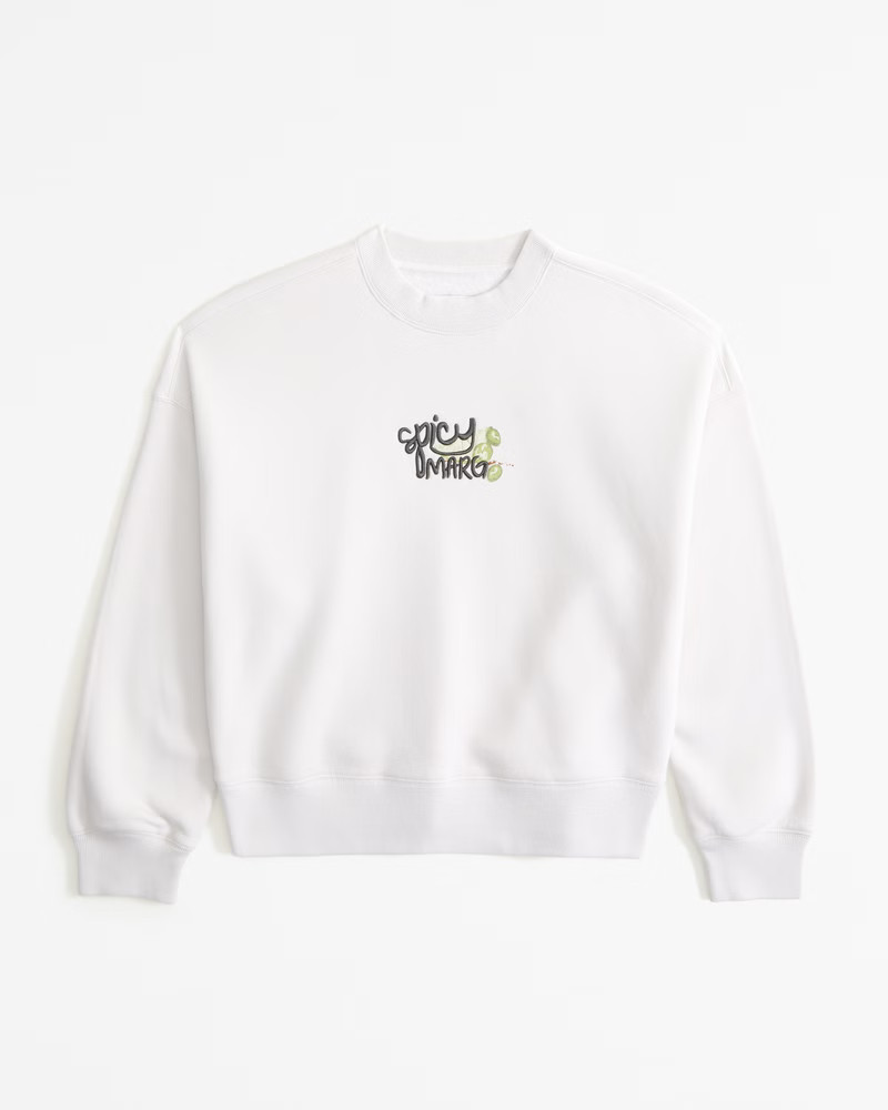 Embroidered Graphic Classic Sunday Crew | Abercrombie & Fitch (US)