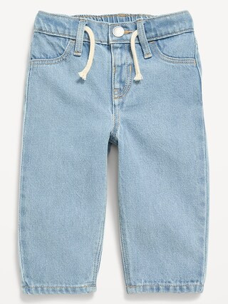 Drawstring Barrel-Leg Jeans for Baby | Old Navy (US)
