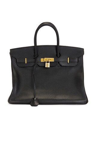 hermes Hermes Ardennes Birkin 35 Retourne Handbag in Noir - Black. Size all. | FWRD 