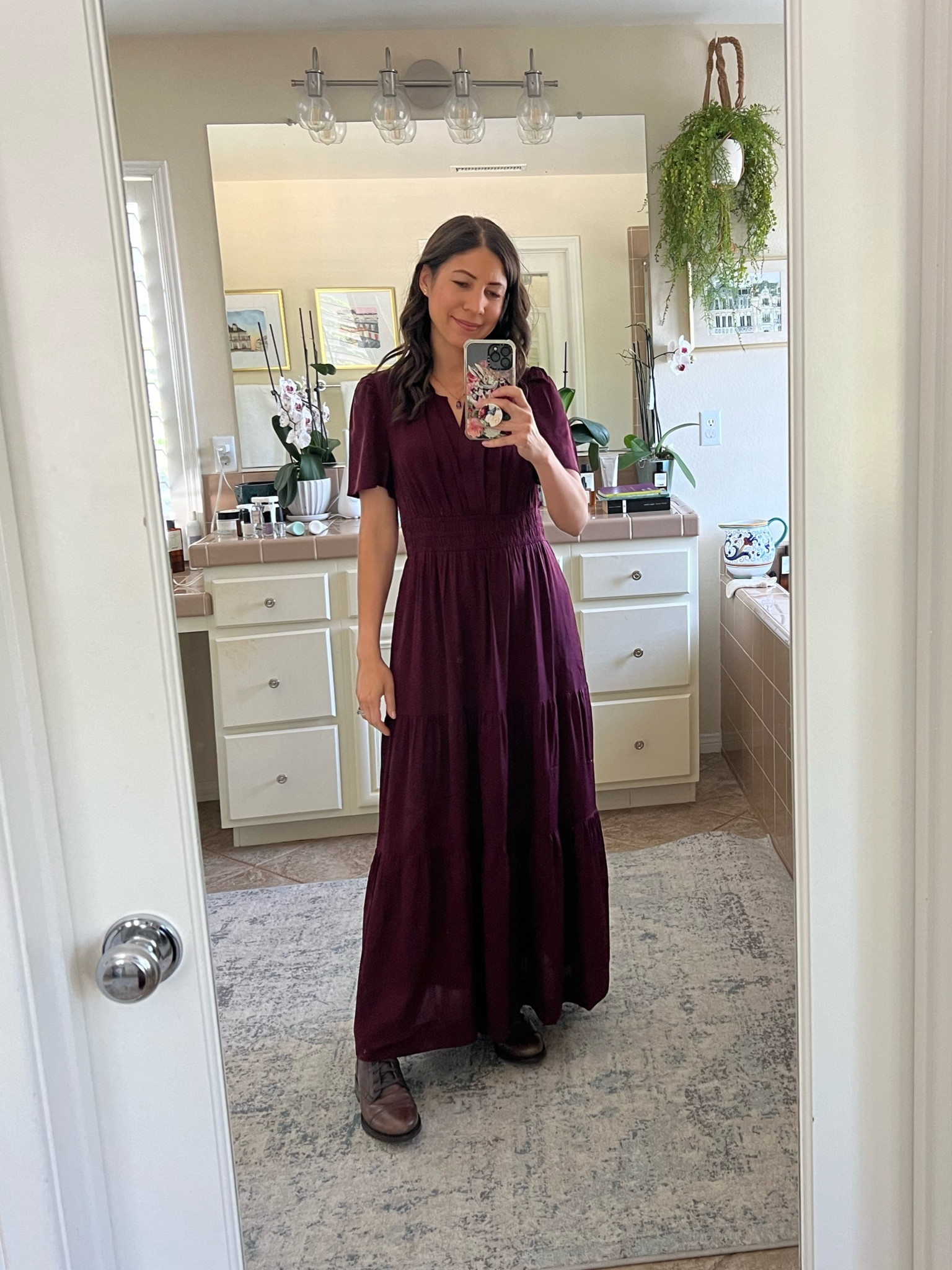 NEW core item for fall: The Quince Washable Silk Maxi Dress in the stunning "Wine Tasting" shade. This dress is everything I love about fall fashion—elevated yet casual, with a relaxed, flowy silhouette that’s both comfortable and chic. 

The rich jewel tone of this dress is incredibly flattering and feels perfectly in tune with the autumn season. While I’ve paired it with my Thursday Boots Captain Boot for a grounded, slightly rugged look, this dress is versatile enough to style with ballet flats or riding boots, depending on your plans for the day.

Whether you're heading out for a cozy dinner or simply enjoying a crisp fall afternoon, this dress will make you feel effortlessly elegant. How would you style this gorgeous maxi? Share your thoughts in the comments!

#OOTD #FallFashion #QuinceSilkMaxi #JewelTones #ThursdayBoots #EffortlessElegance #DailyConnoisseur

#LTKStyleTip #LTKSeasonal #LTKBacktoSchool