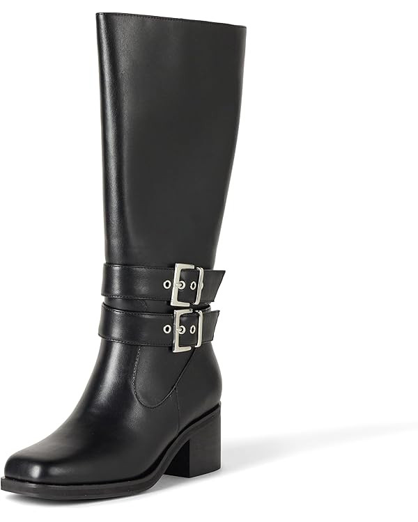 The Drop Women's Sage Tall Biker Boot with Buckles | Amazon (US)