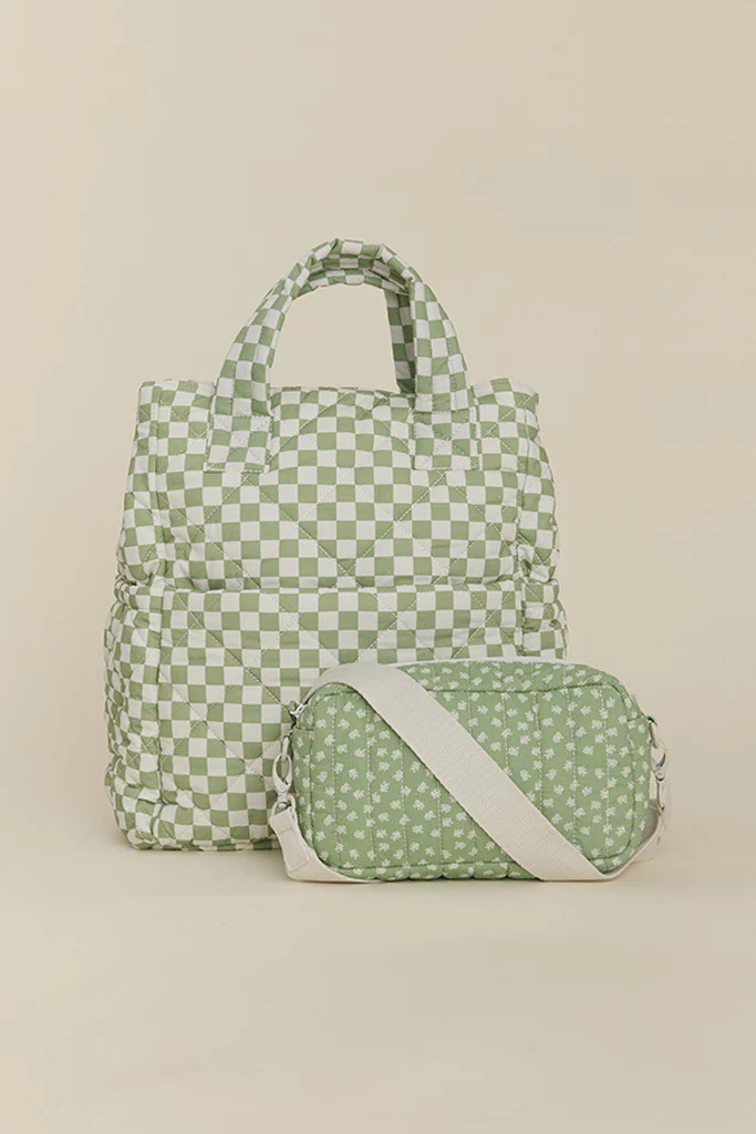 Fern Chequer Totepack | Solly Baby