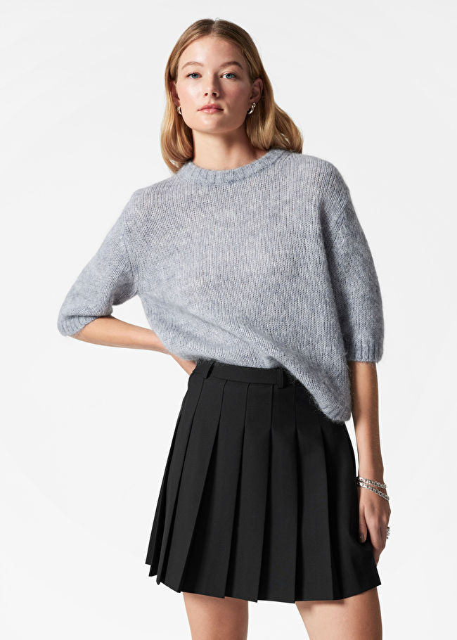 Knitted Mohair-Blend T-Shirt | & Other Stories UK