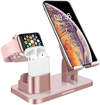 BENTOBEN 3-in-1 Charging Stand, Universal Charging Dock Station for Airpods 2/1 Apple Watch Serie... | Amazon (US)
