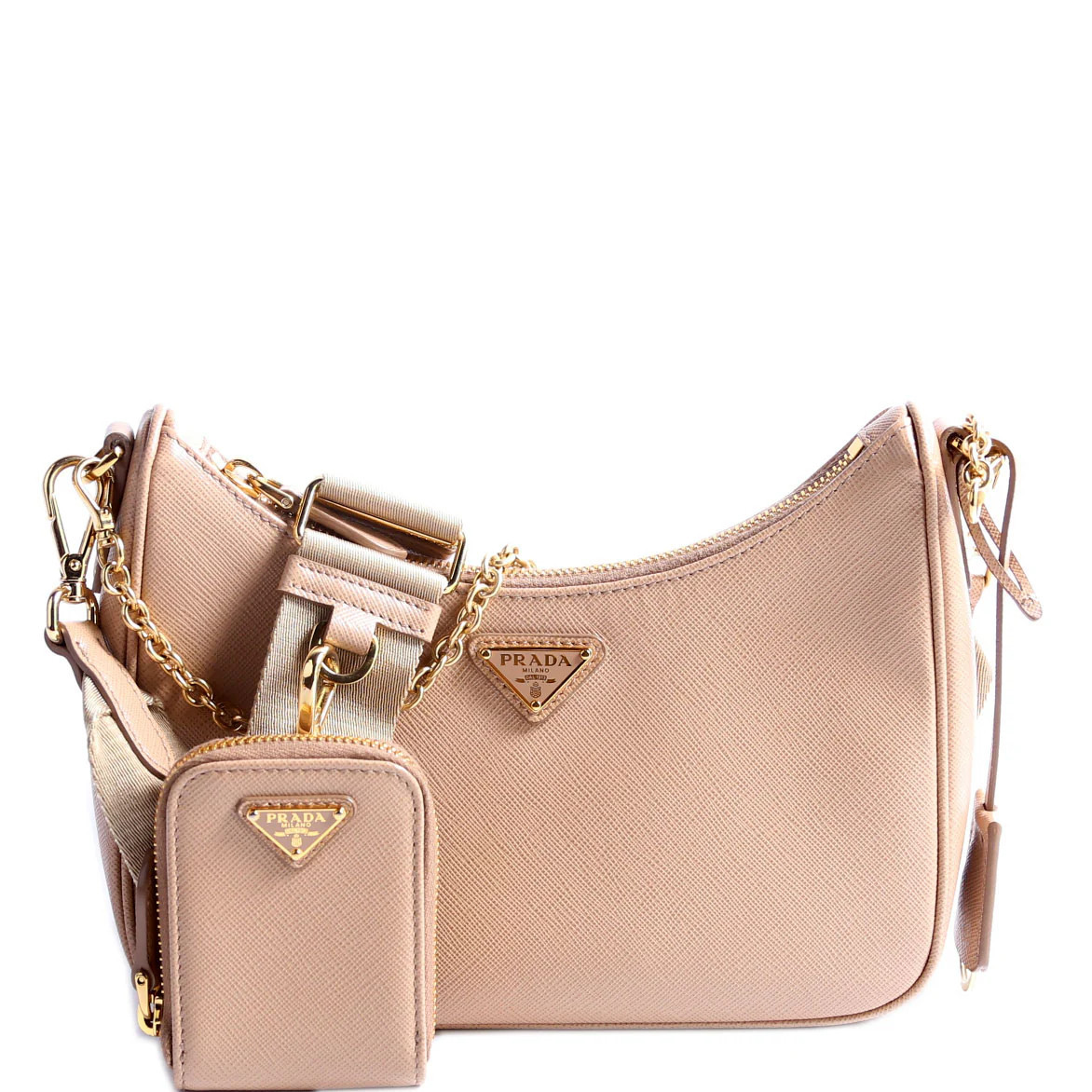 Saffiano Re-Edition 2005 Beige | Keeks Designer Handbags